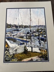 James Brandess 1998 “September Light” Watercolor Print Signed #1084