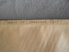 *LARRY HARRIS* ORIGINAL DRY BRUSH WATERCOLOR ’79 „GHOST OF SARATOGA PAST“ KANSAS