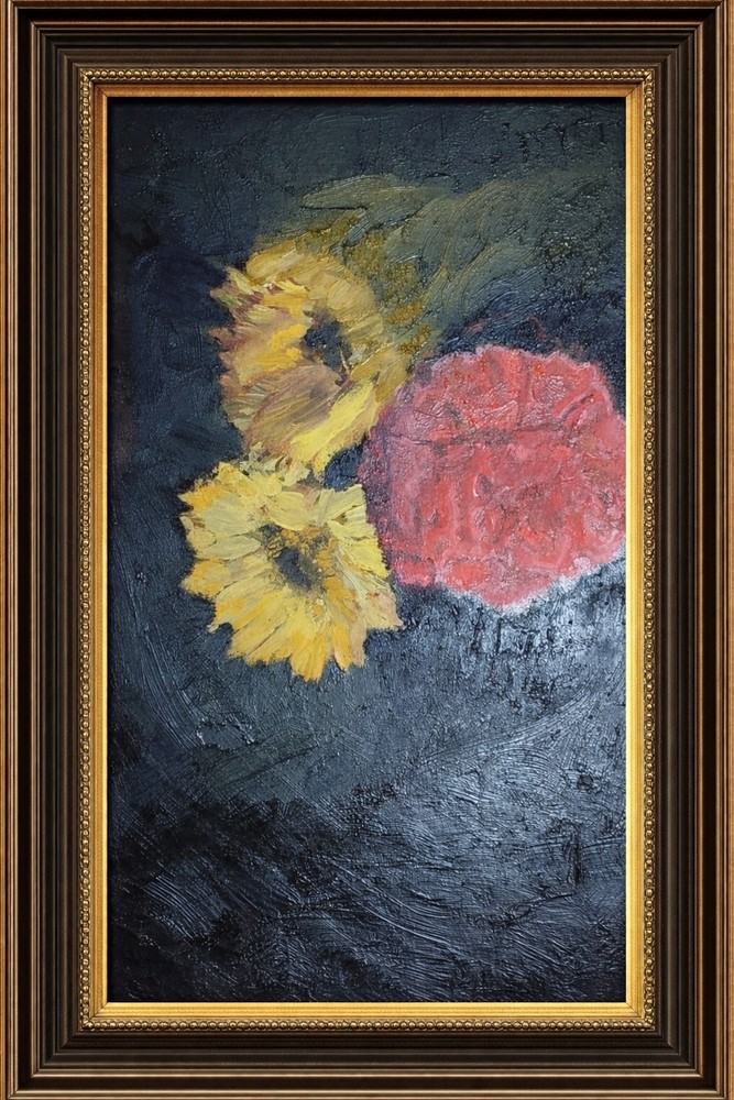Flowers Study – Original Oil Painting – Expressive Floral Art – One of a…