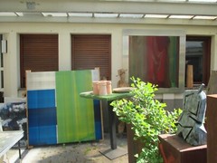 Abstract painting 200×0.50 m informal acrylic art academy Düsseldorf near Hüppi