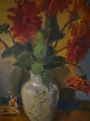 Gustav Berlin (1905-1988) Oil Painting Swedish Artist Still Life In Flowers…