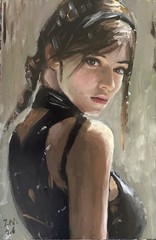 Original Impressionist Oil Painting – Woman Steampunk – Ready to Hang 8x12inch