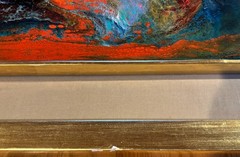 Leonardo Nierman Eternal Fire 1971 Original Oil Painting Signed Abstract Art