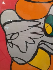 A-552 Karel Appel (Amsterdam, 1921 – Zurich, 2006) Serigraphy On Paper, Red