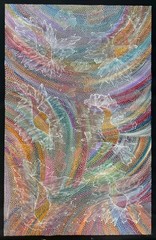 Jedda Purvis Kngwarreye. Authentic Aboriginal Art. Size 150cm x 100cm,Pencil Yam