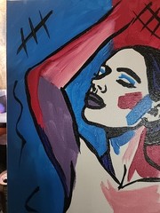 Expressionism NUDE FINE ART COLLECTIBLE WOMAN PORTRAIT Canvas 12×16