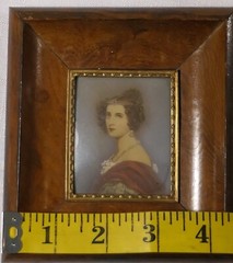 ANTIQUE MINIATURE PAINTING IN PERIOD FRAME SIGNED