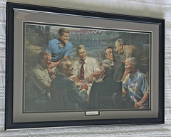 Andy Thomas. „True Blues“ Democratic Party Presidents Double Matte Framed Print