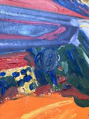 Original Painting PIESTANY – NAPOLEONIC BATHS – SPA CITY – SLOVAKIA – OIL/CANVAS