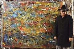 Pollock/Richter style￼ Profession￼al Painting 81” X 62”(6ft 9in)Abstract Modern