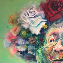 ALAIN DONATE CUBAN ART PAINTING ORIGINAL SURREAL CONTEMPORARY OIL CANVA 36″X 48″