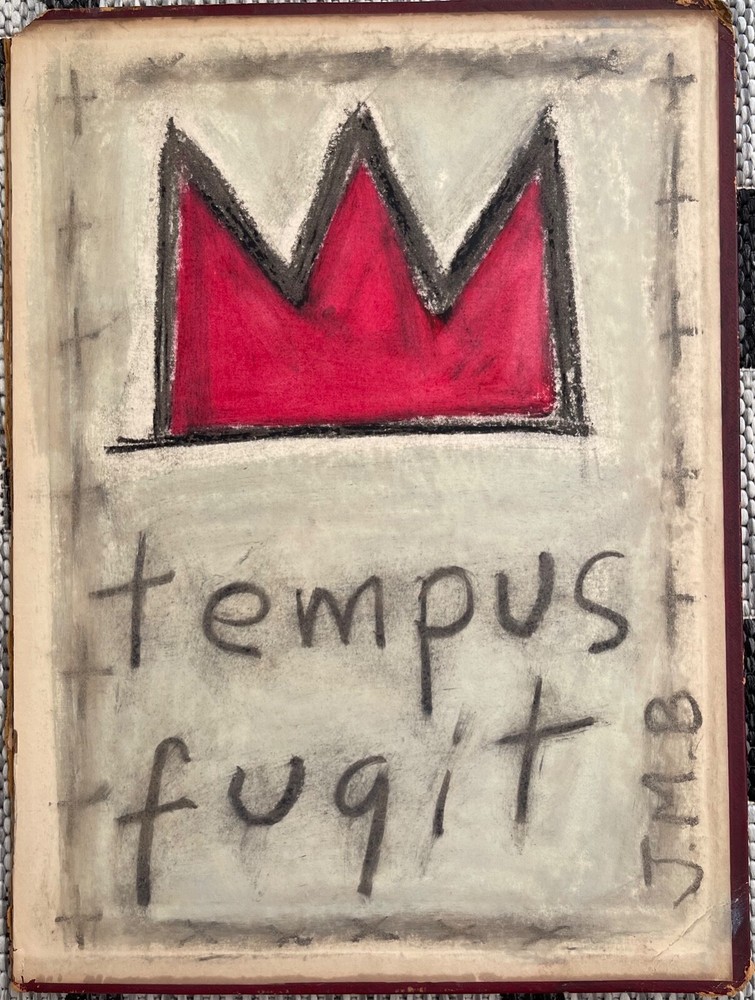 Original Pop Art Vintage Painting “Tempus Fugit”