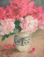 Yellow Roses Spring painting oil on canvas 8×10 O/C Margaret Aycock un framed