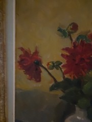 Gustav Berlin (1905-1988) Oil Painting Swedish Artist Still Life In Flowers…