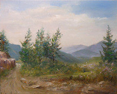 Guatemala, South America 8×10 original oil painting by artist Celene Farris