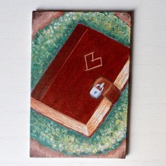 Original Art Fantasy Painting Canvas Panel 4×6” Acrylic by Emerson Meyer Art