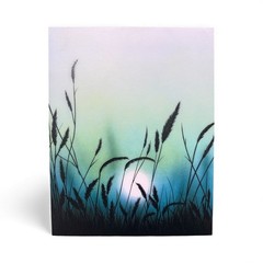 Lush Serenity 9×12 Canvas Print Mounted on Wood Panel Ready to Hang Art Decor