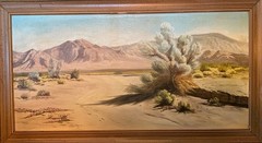 Large SW Southwestern Desert Landscape Painting ROSIE PETERS