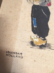 Vintage Volendam Holland Boy Girl Art Paintings Framed Wall Decor