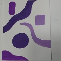 6×8 Inch Gouache Painting On Watercolor Paper Pop Abstract Title Plumb Mind A1