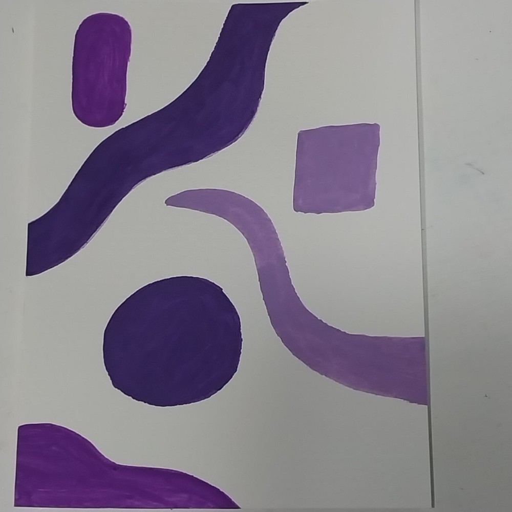 6×8 Inch Gouache Painting On Watercolor Paper Pop Abstract Title Plumb Mind A1