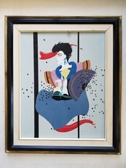 Vintage Contemporary oil Painting, 20 x 16 Inch, by S. Stevenson – 1980s