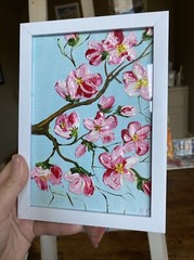5/7 Acrylic Painting, Flowers,blossom Tree