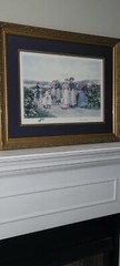 „Berry Pickers“ by Jennie Brownscombe w/ Jas S. King 44 x 34 – LOCAL PICKUP ONLY