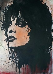 Original painting unique signed abstract modern art painting picture Nina Hagen