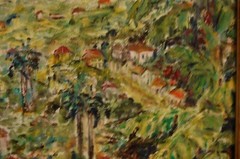 ORIGINAL FRAMED OIL VINALES TOWN AND VALLEY CUBAN LANDSCAPE ARTIST: HECTO VIDAL