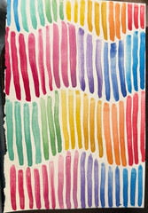 aceo original glitter watercolor