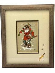 William T. Zivic Original 1989 „Trapper Jack“ Framed Painting Signed Article