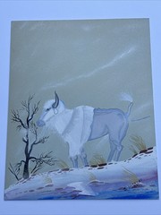NATIVE AMERICAN INDIAN PAINTING BA TA DEE GERALD WAYNE MOORE LISTED FAMOUS TRIBE
