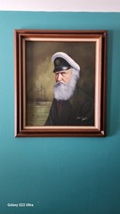Original David Pelbam Oil Painting Sea Captain Nautical Portrait Signed 20×24