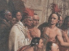 Oil Painting By Benjamin West William Penns 1683 Treaty With The Indians Framed