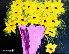 GERARD 11X14 IN-Abstract Expressionist Original Acrylic Painting Canvas Board
