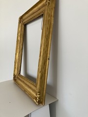 J. H. Miller 23karat Gold Leaf Gilded Arts And Crafts Frame 4” Moulding