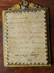 Antique 1830s to 1840s Miniature Portrait Painting Signed with Brass Frame
