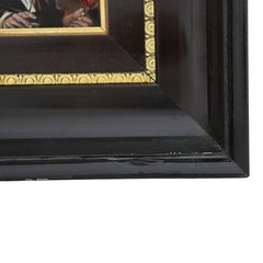 French Enameled Copper Recreation Of Frans Hals Painting The Itinerant Painter