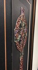 Joel Zaretsky „Celtic Cross“ CUSTOM FRAMED Christian Religious Original Art