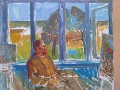 Portrait of the artist PAVLOV. The author is KOSHEL M. I