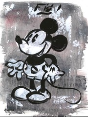 Atherton 9×12 Original Pop Art Original Mouse Painting „Fig. 1 Mickey 3“ signed
