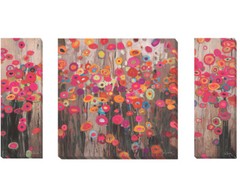 Parade & Garden Parade by Li-Leger 3-pc Gallery Wrap Canvas Giclee Set, 36 x 60