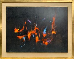 Leonardo M. Nierman – „The Flame“ – Original Acrylic on Board 1961