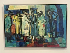 ORIGINAL PAINTING MISCHA KALLIS IMPRESSIONIST OIL ON CANVAS MID CENTURY MODERN