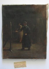 Oil Painting by Clifton Wheeler Listed Indiana Artist 14 1/4″ wide x 17 1/8″