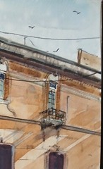 Watercolor Original Painting 11″ x 15″ „Esquina en la Boca, Argent“ NOT A PRINT