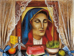 María Izquierdo Signed Handmade Oil Painting on Canvas 16×24 in Mexican Art..