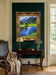 Nature Silence- Original Painting, Palette Knife Acrylic Art