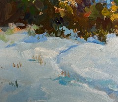 Oil Painting In The Snowy Forest Y. Suprunchuk Unframed Original nAAA4315